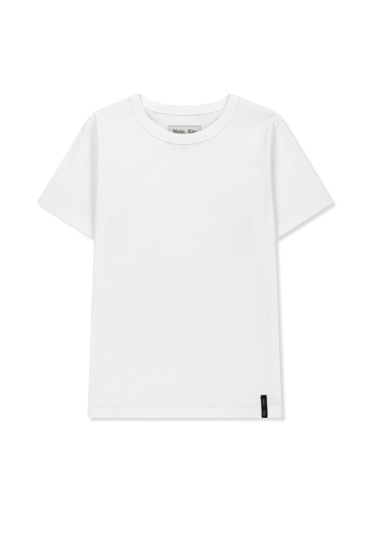 LABEL DETAIL SLIM FIT TOP IN IVORY
