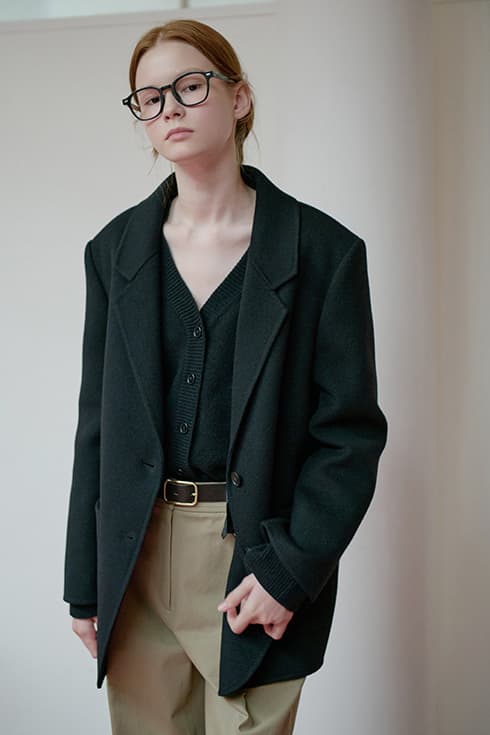 25FN relax-fit handmade jacket [BK]