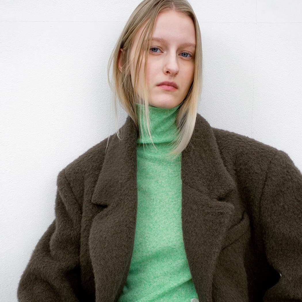 (JK-3053)HAIRY WOOL OVERSIZED JACKET