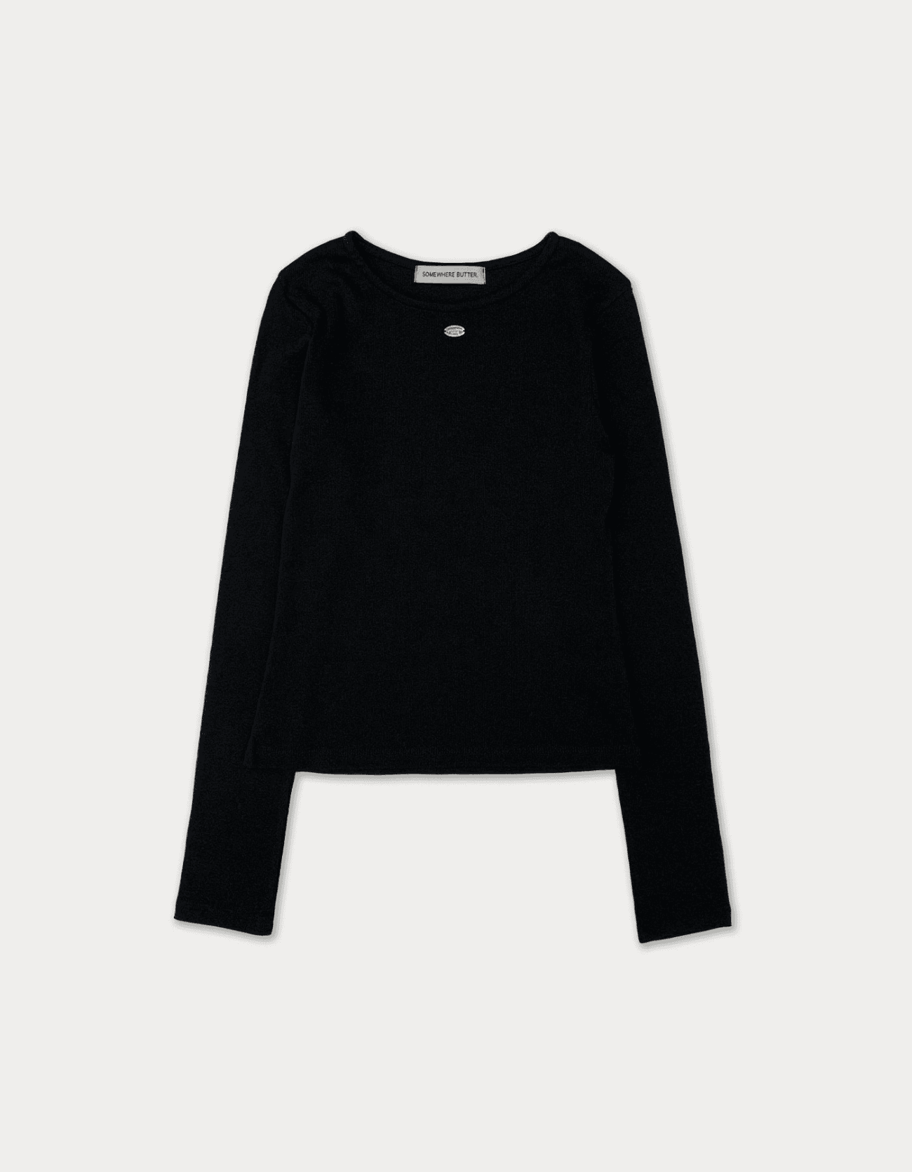 pendant center long top - black