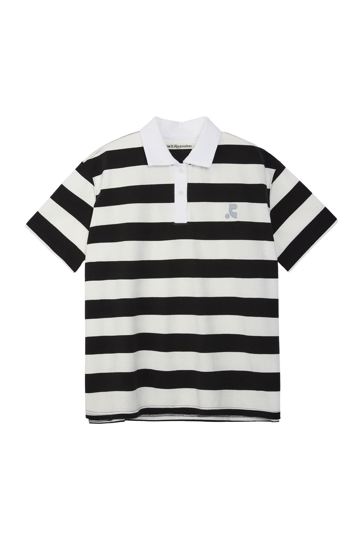 STRIPE RUGBY T-SHIRT - WHITE
