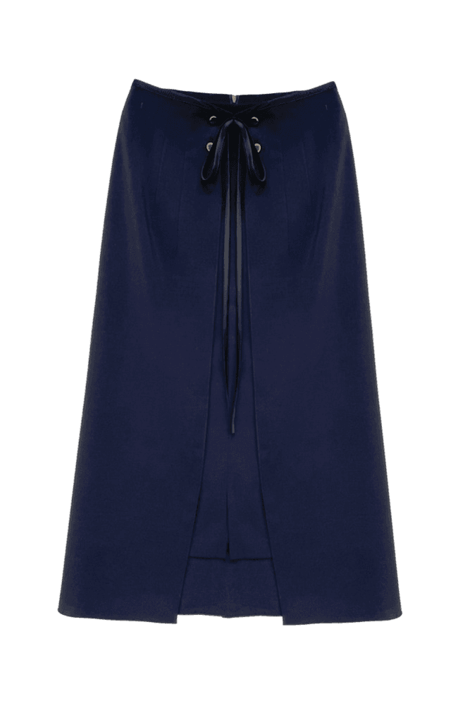Wrap Skirt (Navy)