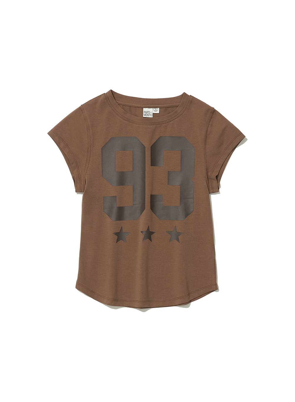 93 CIAO PRINTED SHORT SLEEVE TEE_MOCHA BROWN