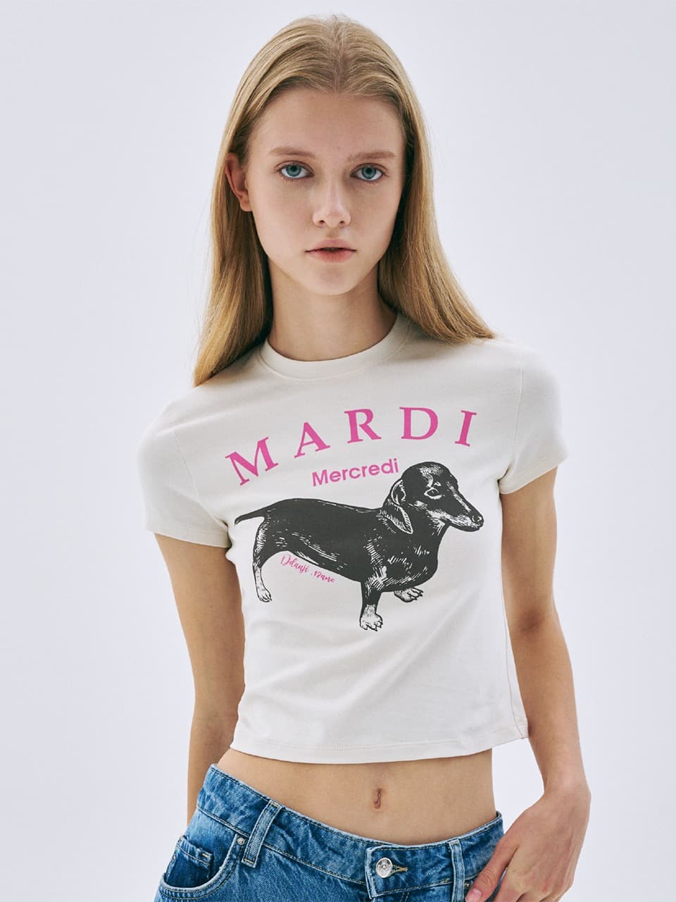 CROPPED TSHIRT DDANJI_CREAM PINK