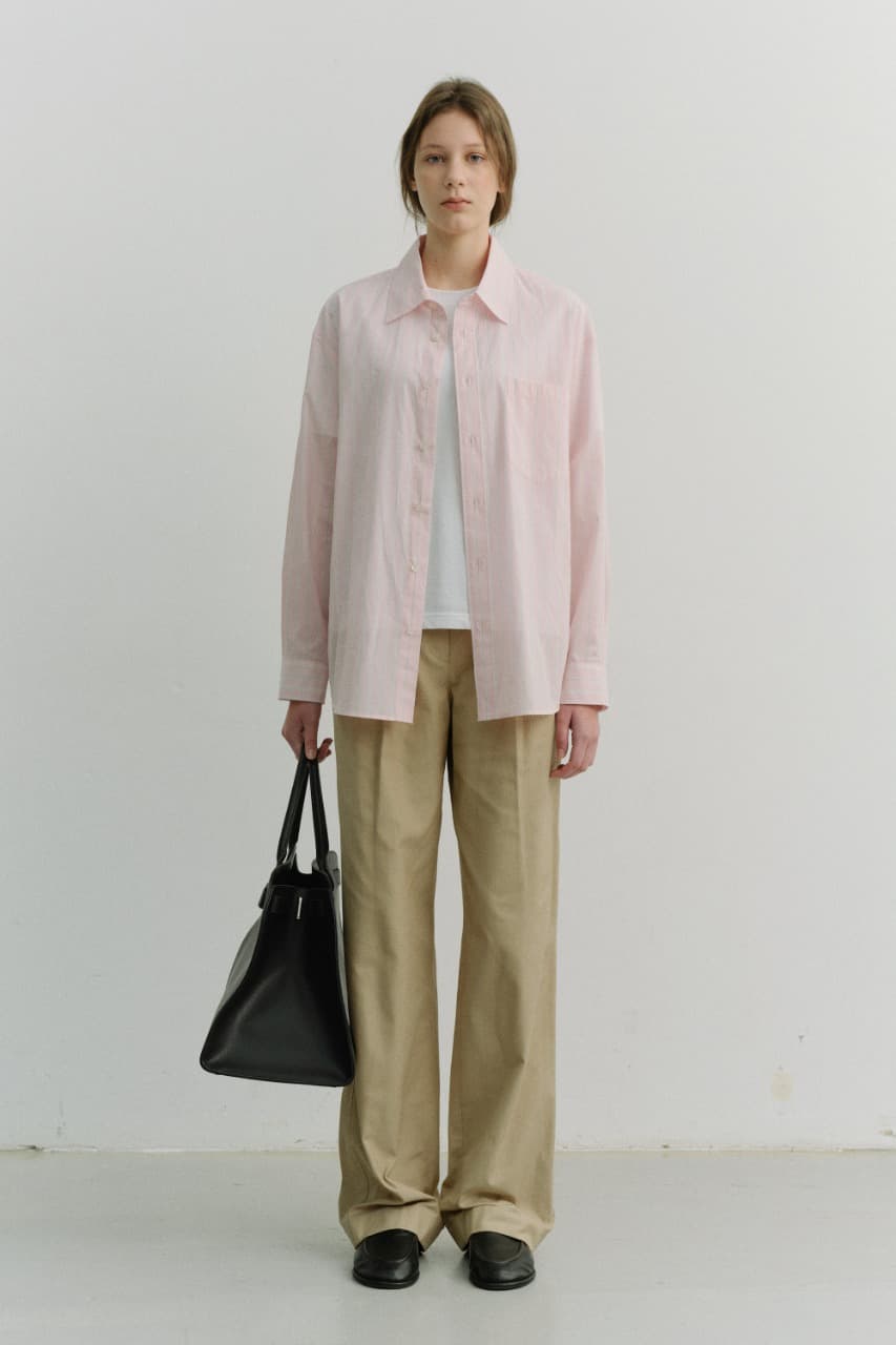 PLEATED CHINO SLACKS CLASSIC BEIGE_UDPA6A203I2