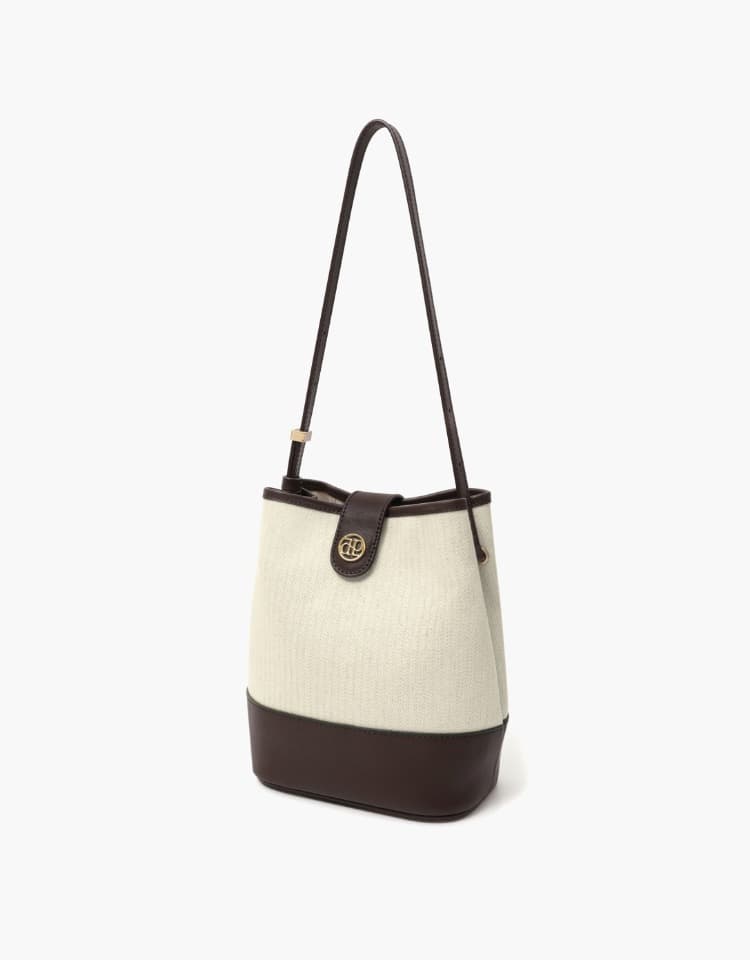 town bag (bucket shoulder) - brown