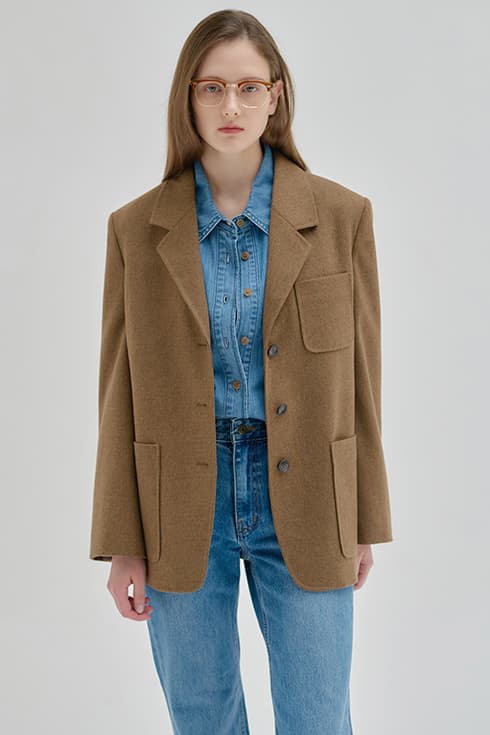 24FN vintage casual jacket [S/BR]