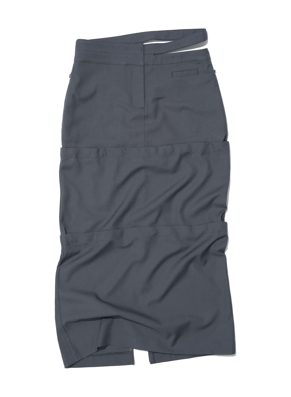 MULTIWAY DOUBLE WAIST TRANSFORN SKIRT_CHARCOAL