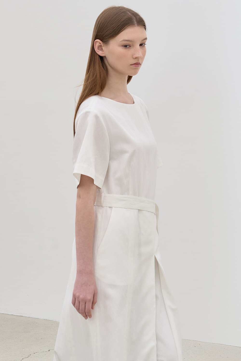 Pleats point ops White [N6SOP02]