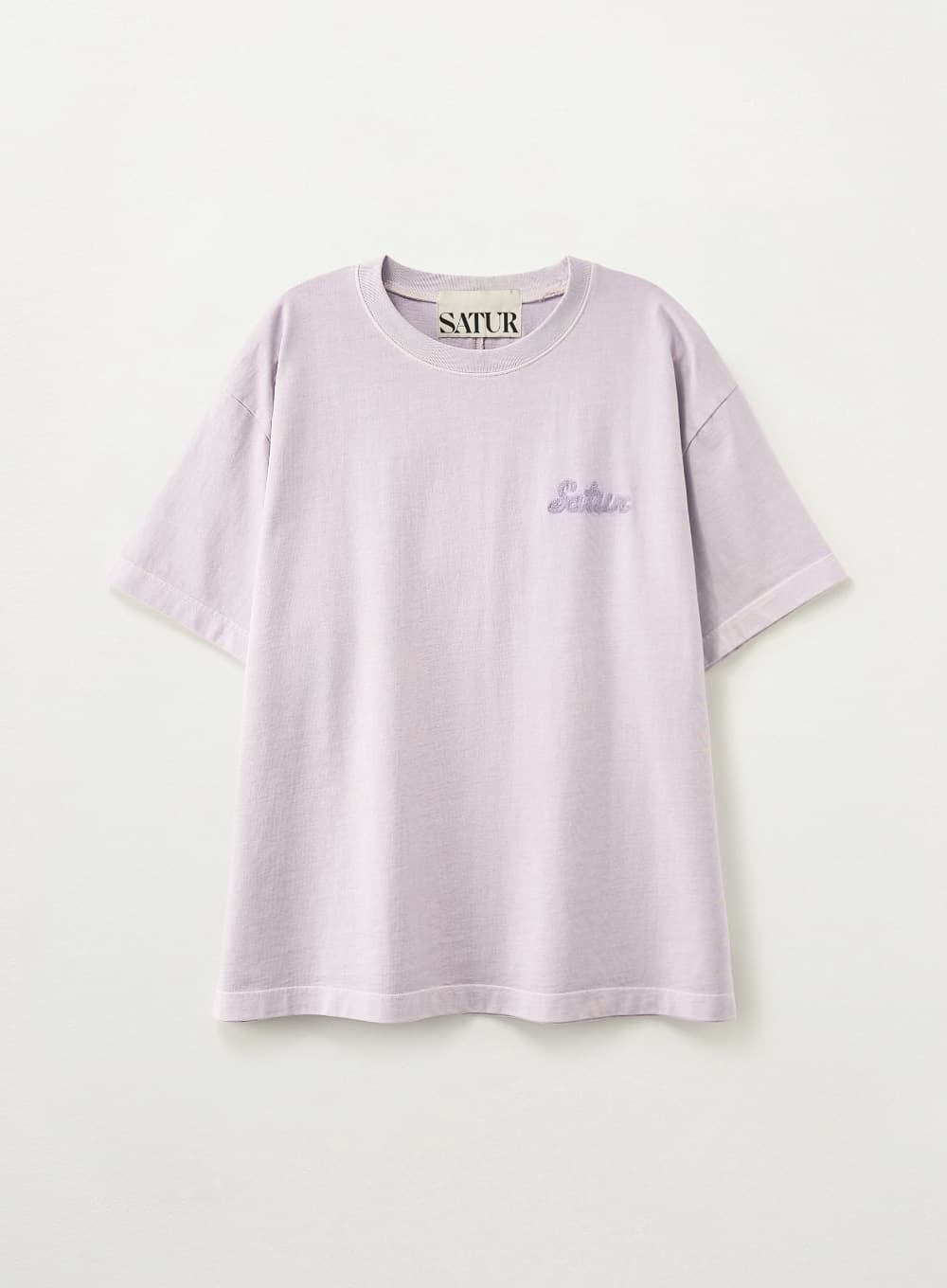 Flowing Small Logo Dyed T-Shirt - Lavender