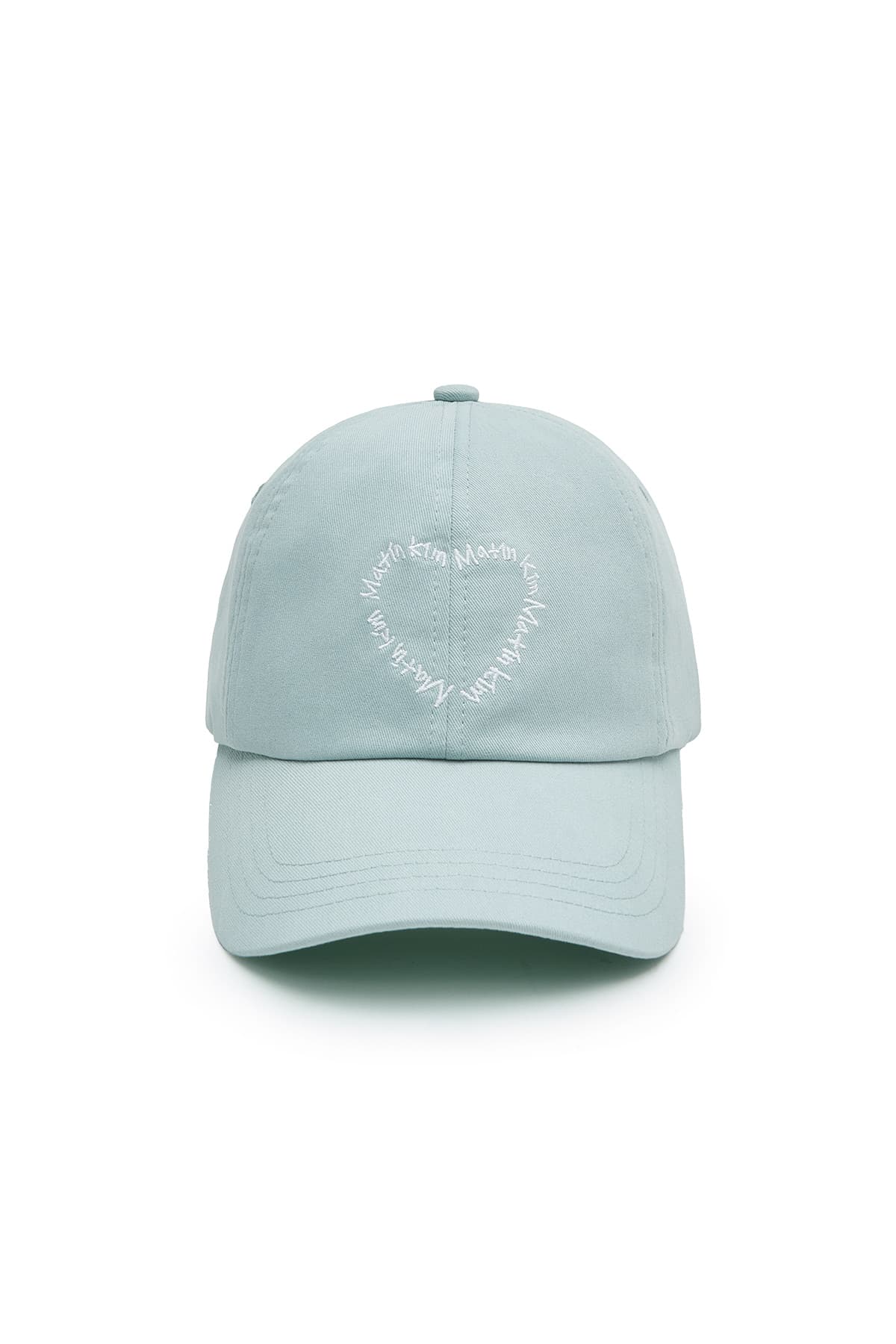 HEART LOGO BALL CAP IN LIGHT BLUE
