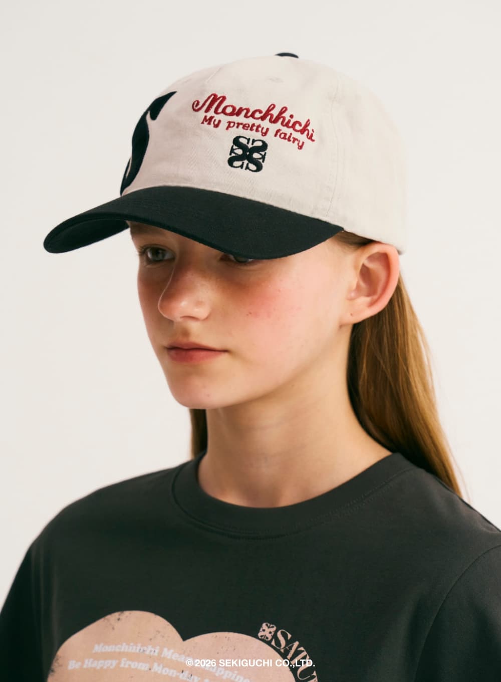 Satur X Monchhichi Vintage Casual Ball Cap - Black