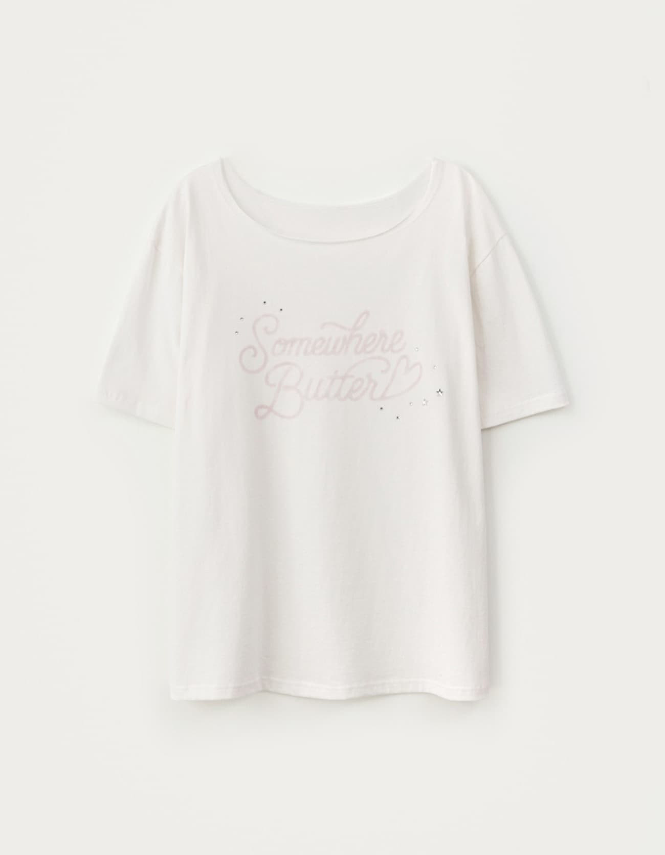 7.3 출고 Glitter Pigment Top - Ivory