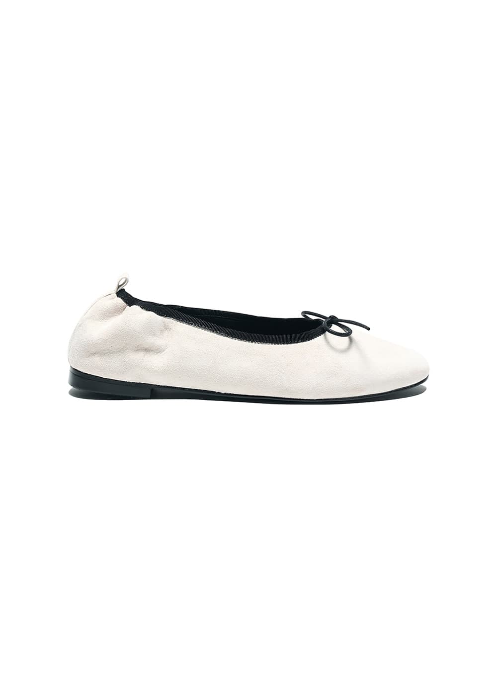 BOW TIE BALLERINA FLATS_WHITE
