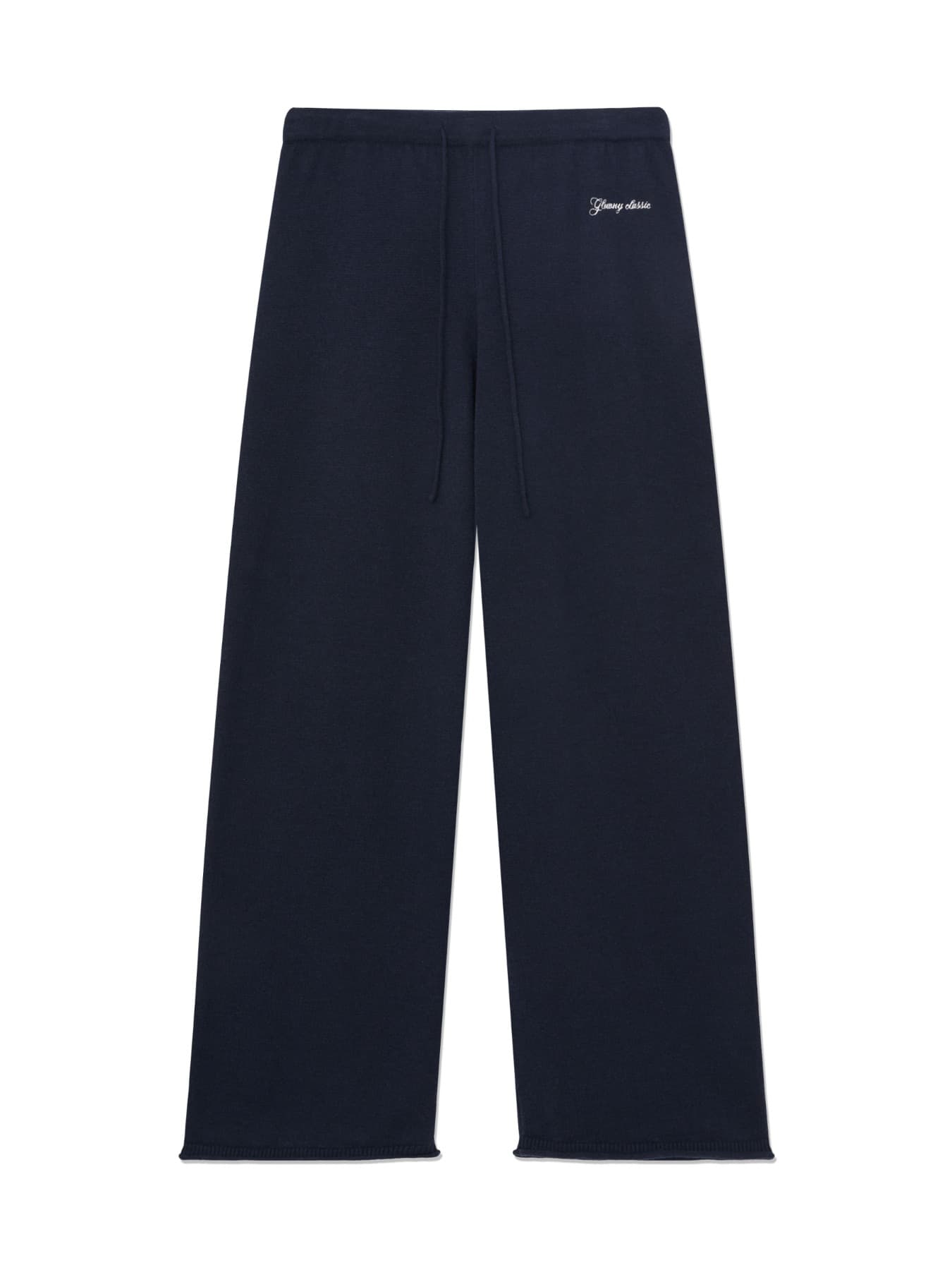 G HUG KNIT PANTS (NAVY)