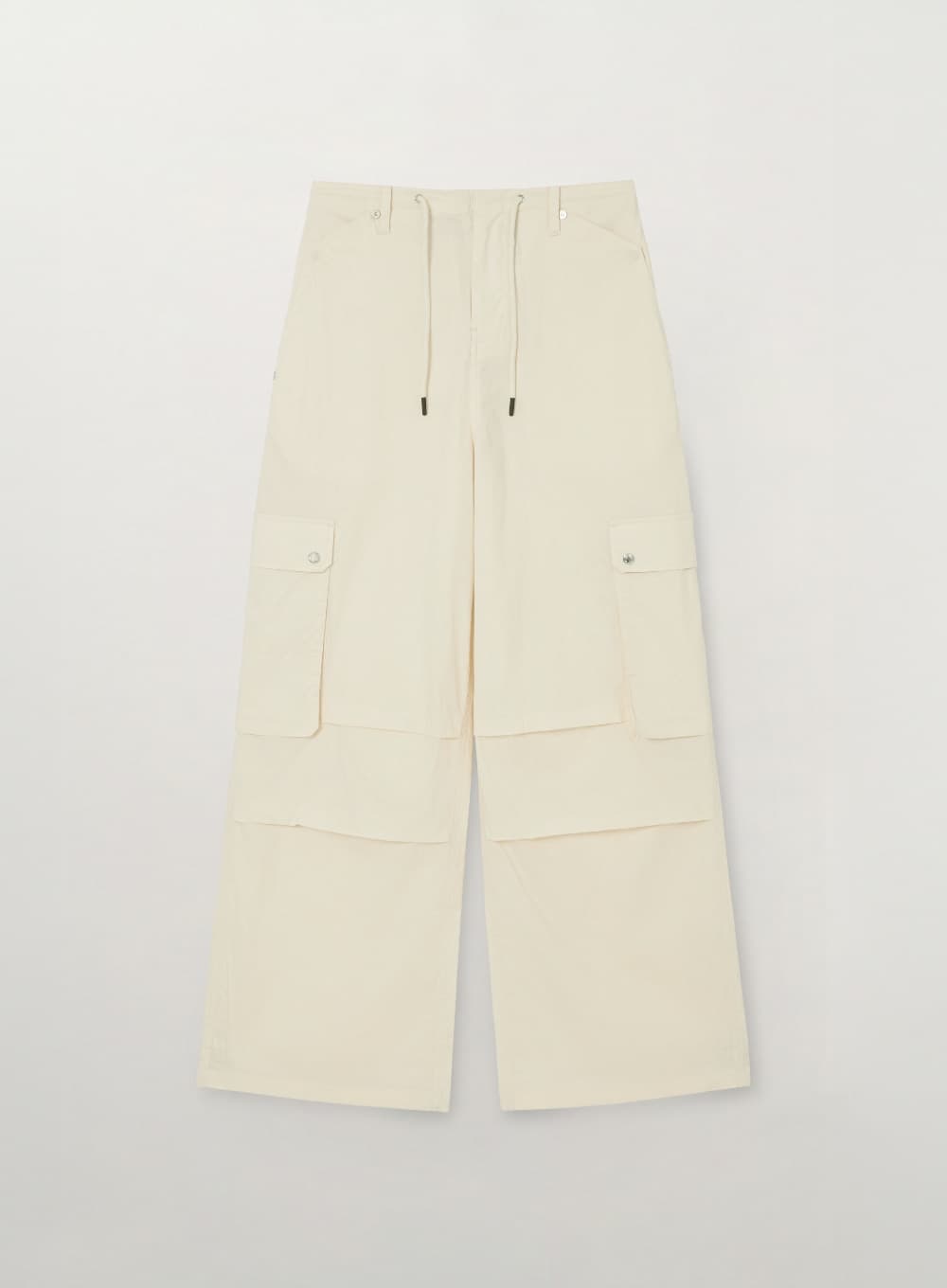 (W) Pocket Parachute Pants - Cream