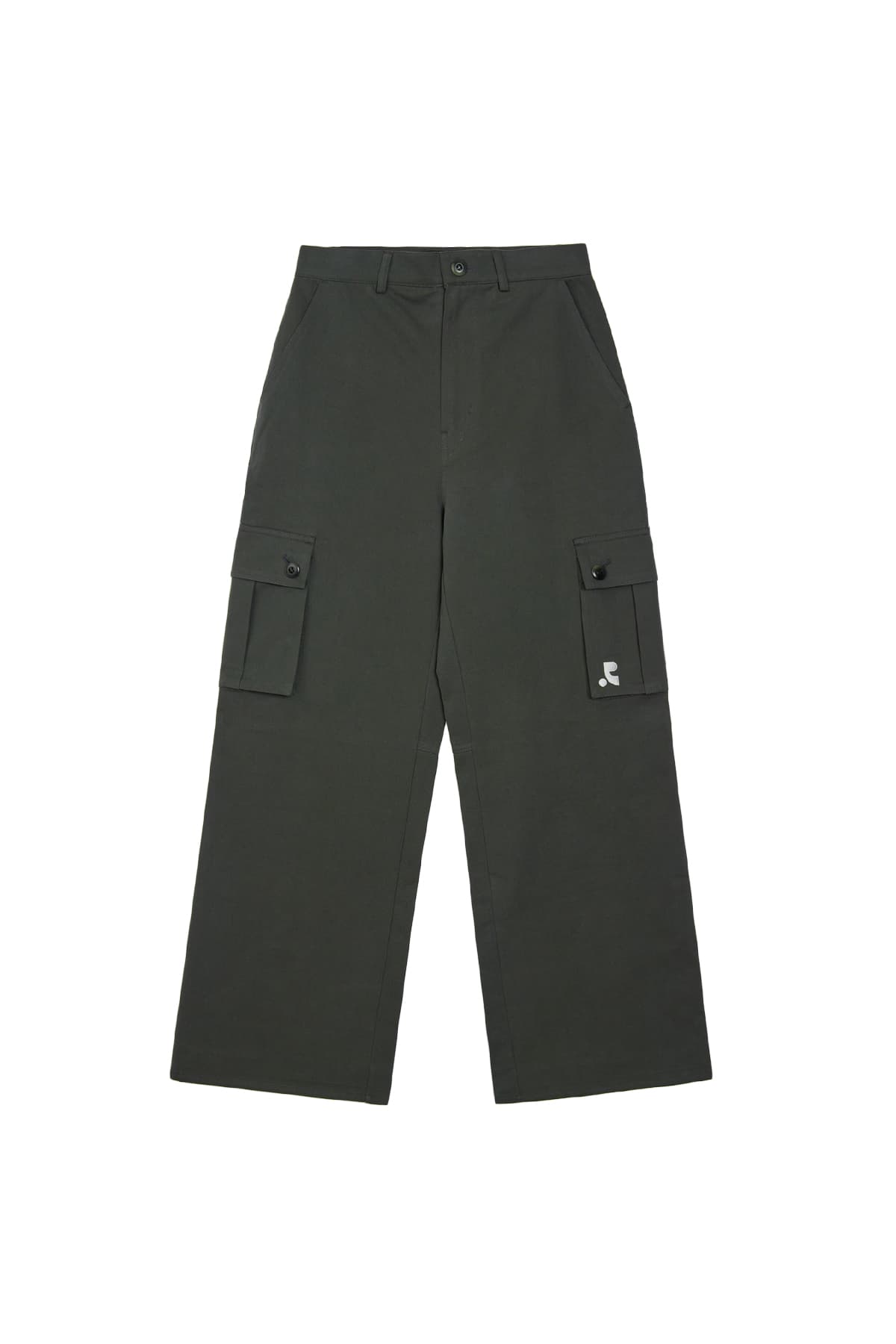 COTTON CARGO PANTS - CHARCOAL