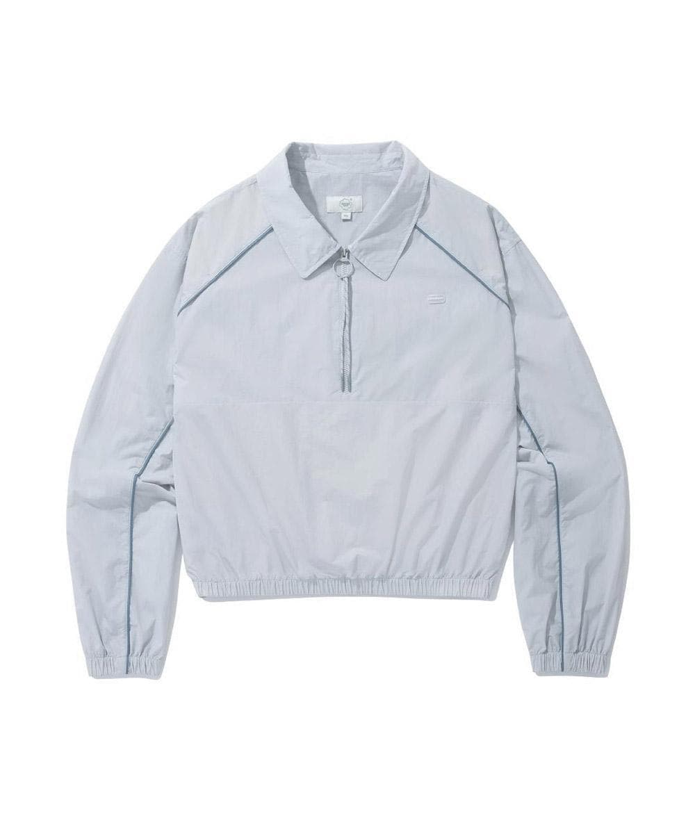 우먼 파이핑 컷아웃 아노락 Light Gray