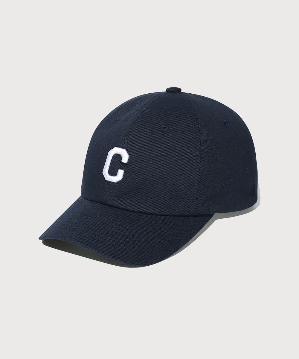 미들 C로고 B.B캡 Navy