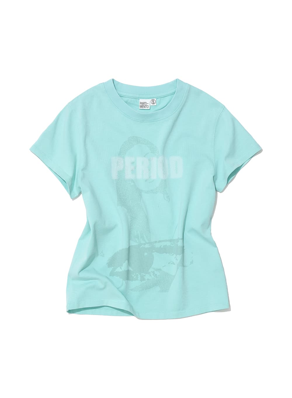 PERIOD PRINTED TEE_SKY