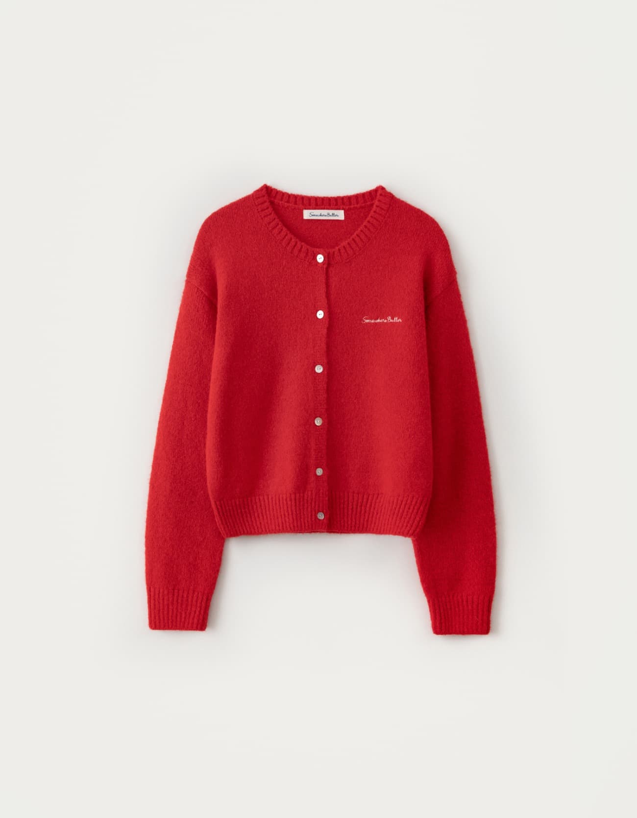 Manon Alpaca Cardigan - Red