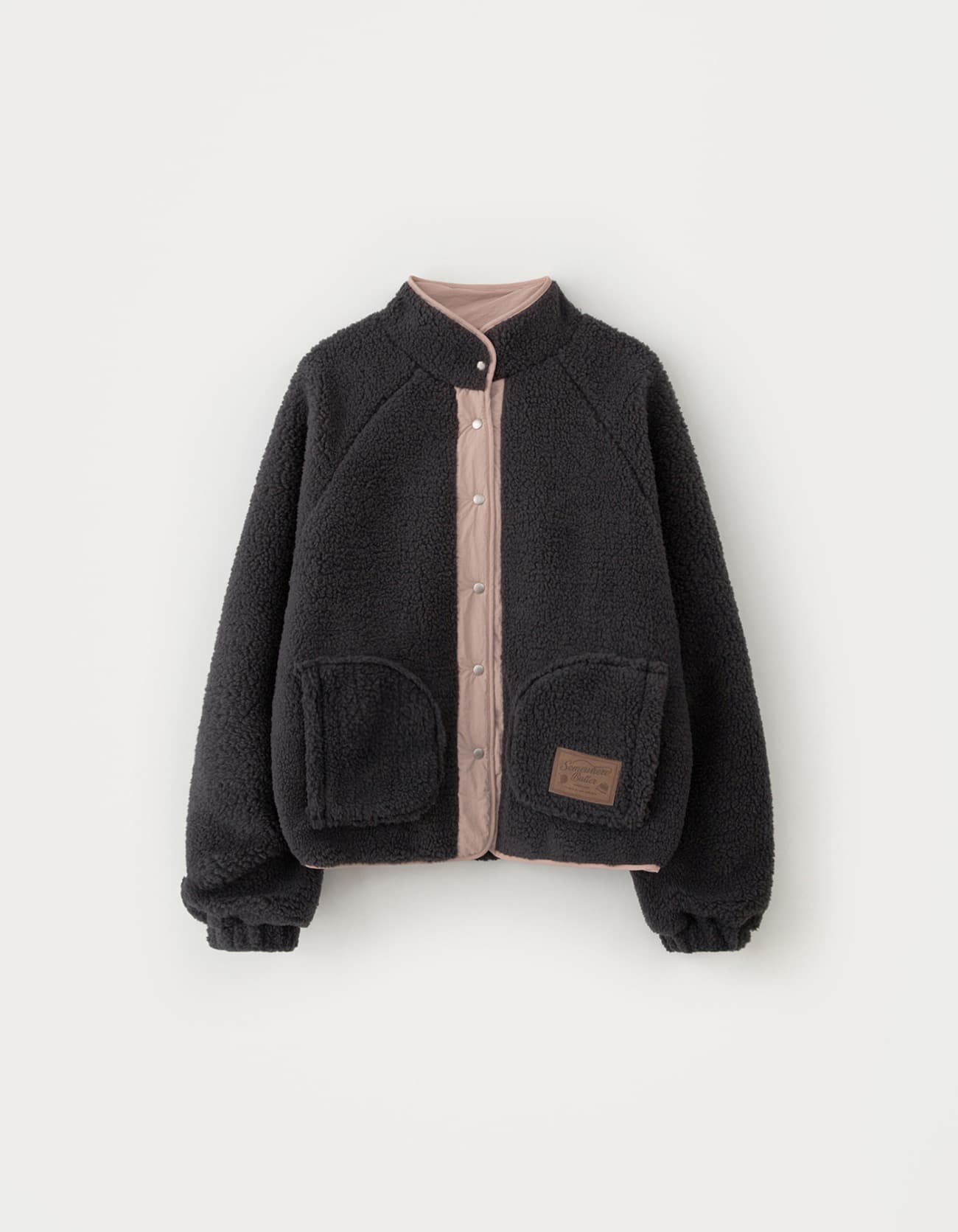 Poppy Fleece Jumper - Charcoal
