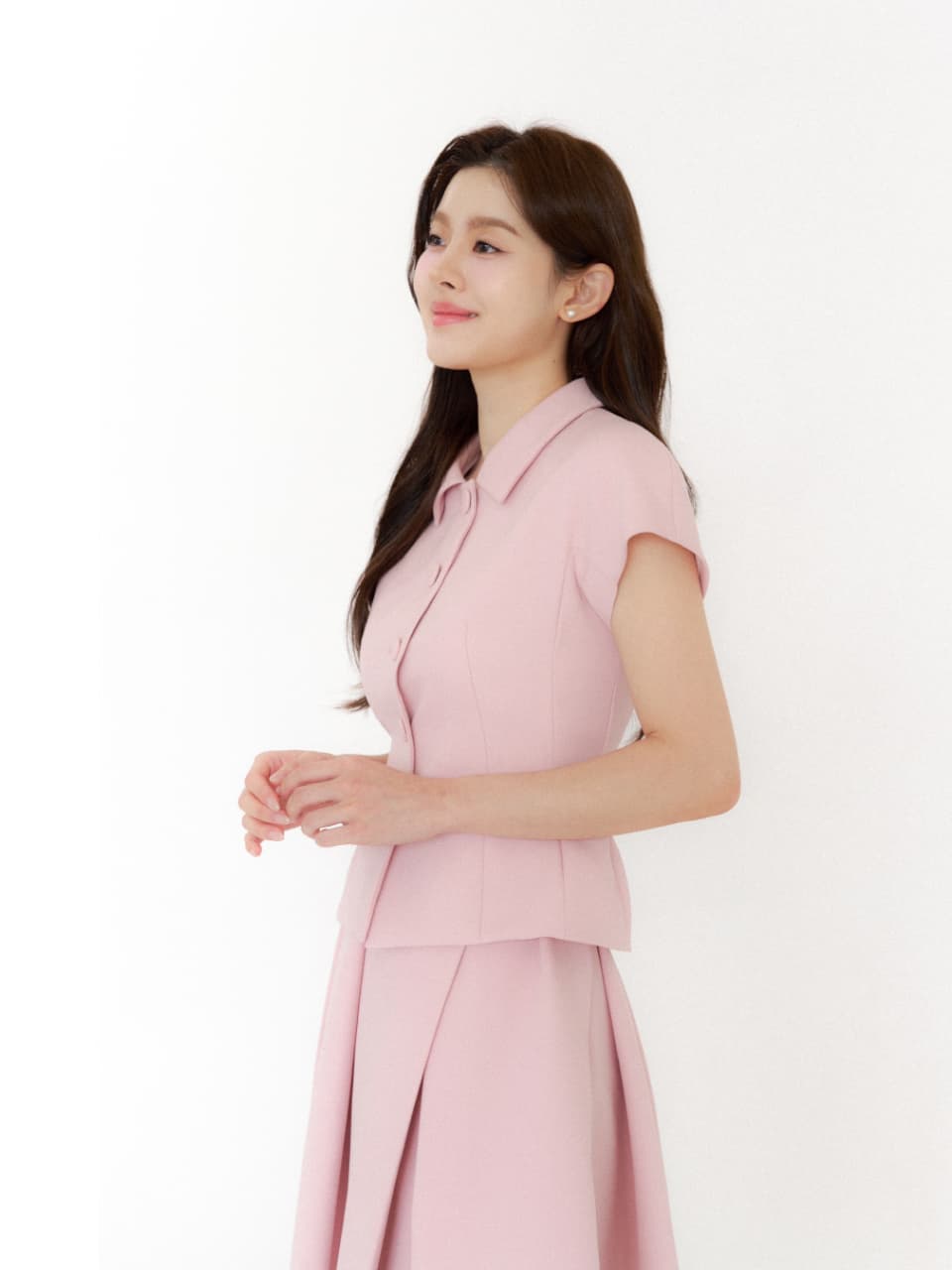 Cap-sleeve Jacket(벨트 제공)/ Pink