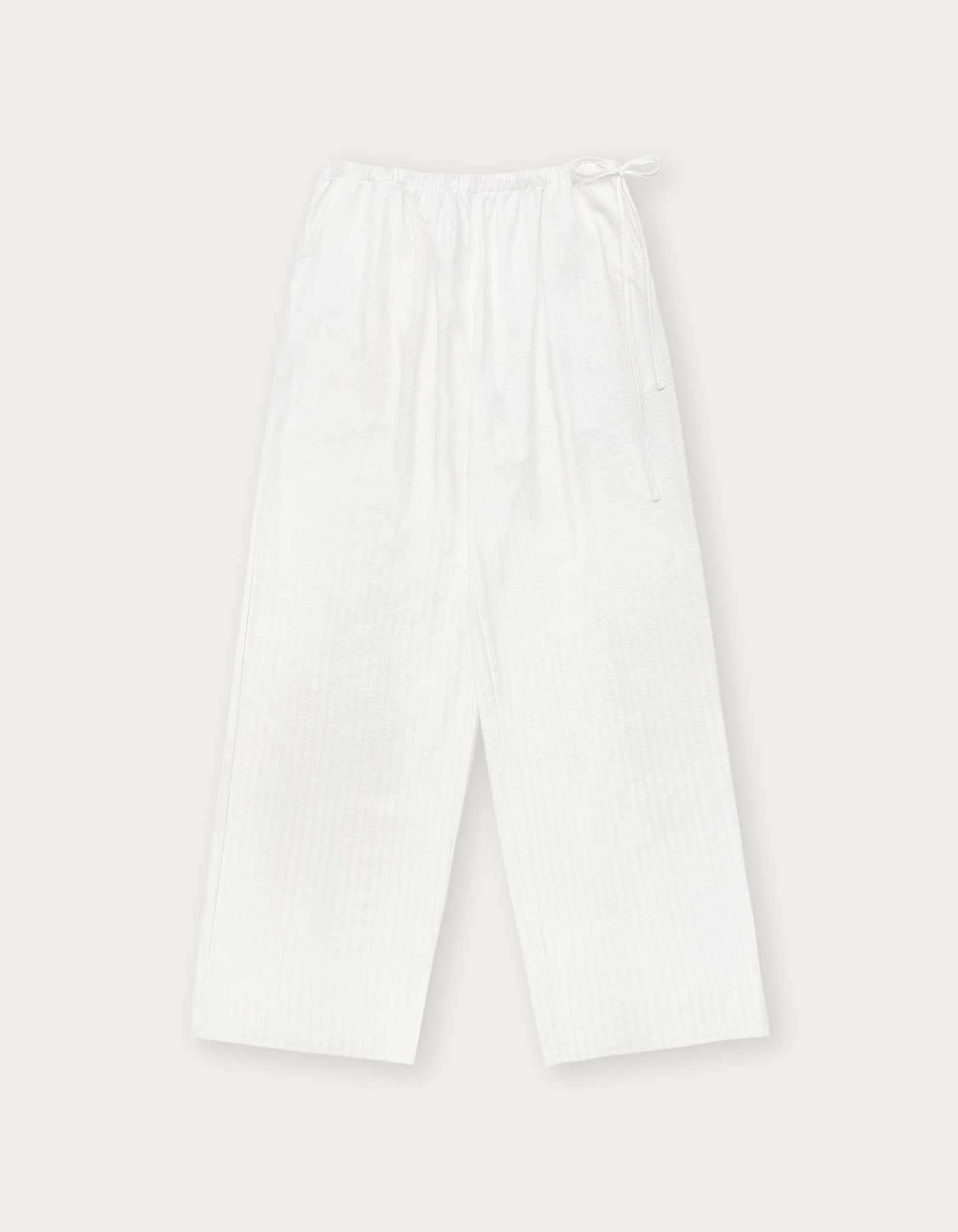 Ribbon Stripe Pants - Ivory