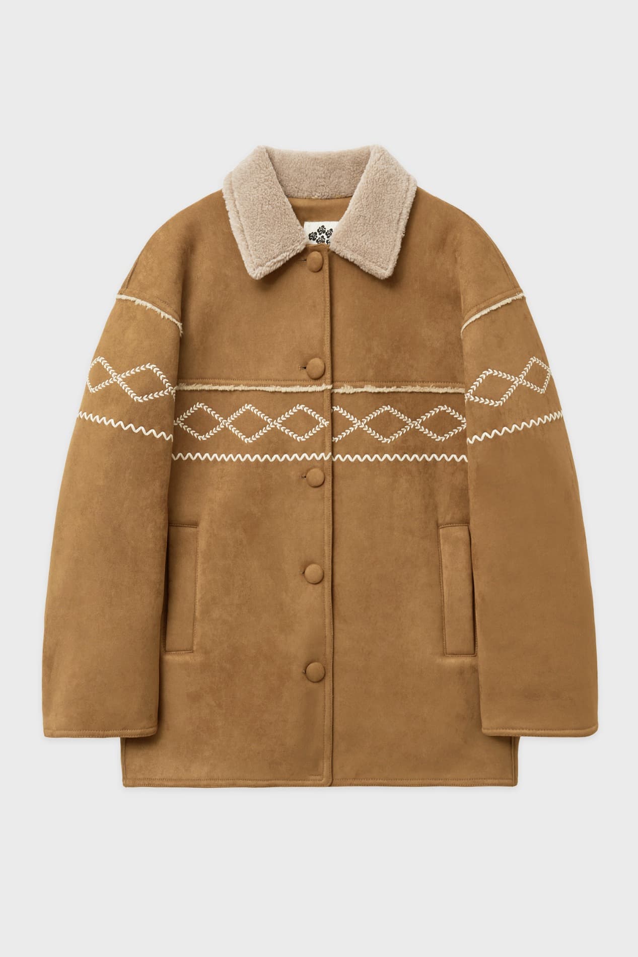 SN Shearling Mustang Coat (Brown)