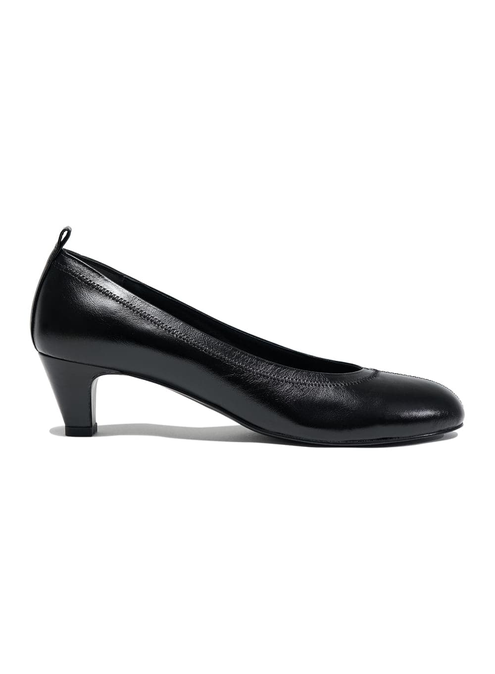 VINTAGE ROUND TOE PUMPS_BLACK