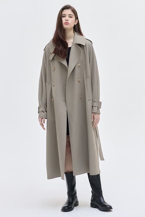 25SN double trench coat [S/BE]