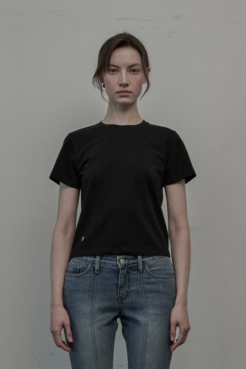 Logo Embroidered T-Shirt - Black