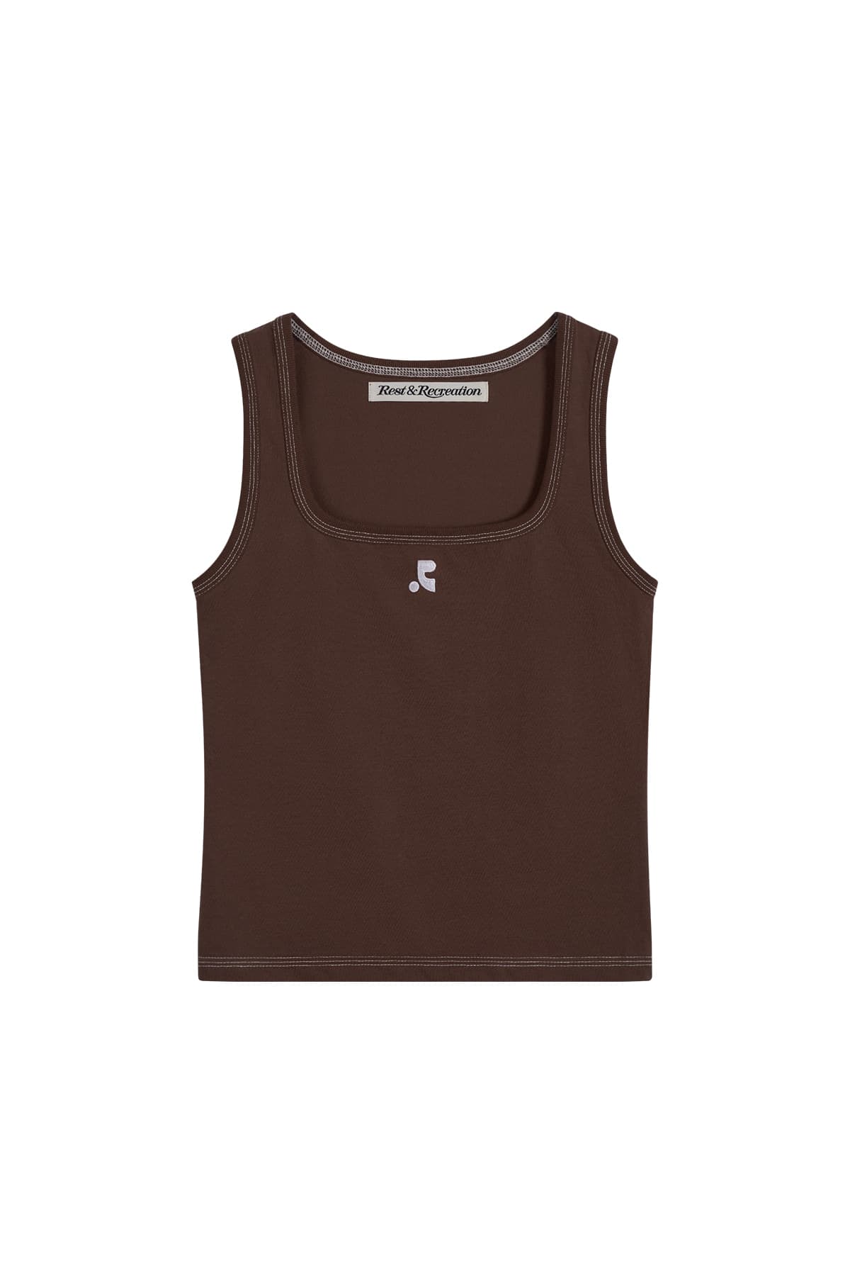 COLORATION STITCH SLEEVELESS - BROWN