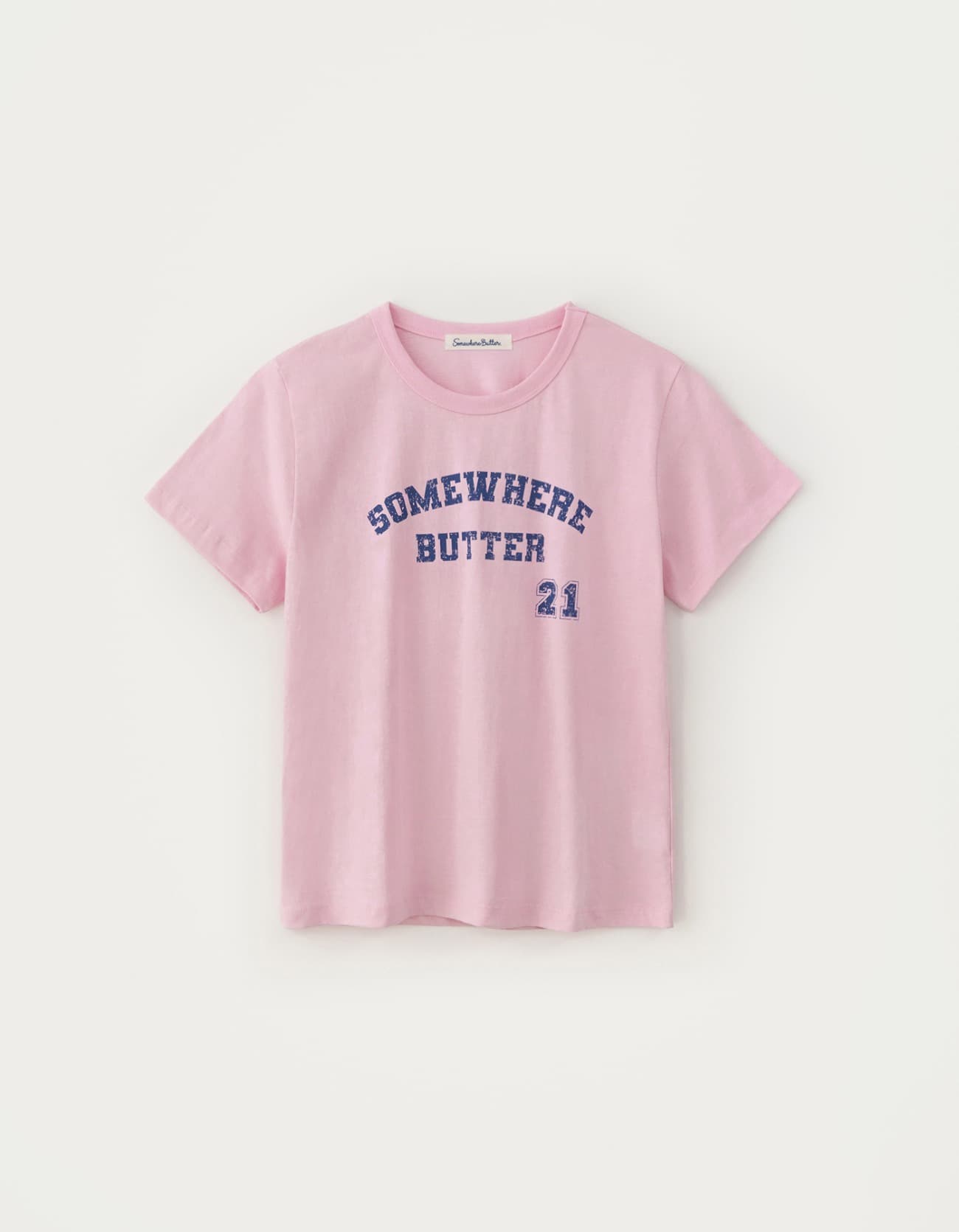 21 Square Logo Top - Light Pink