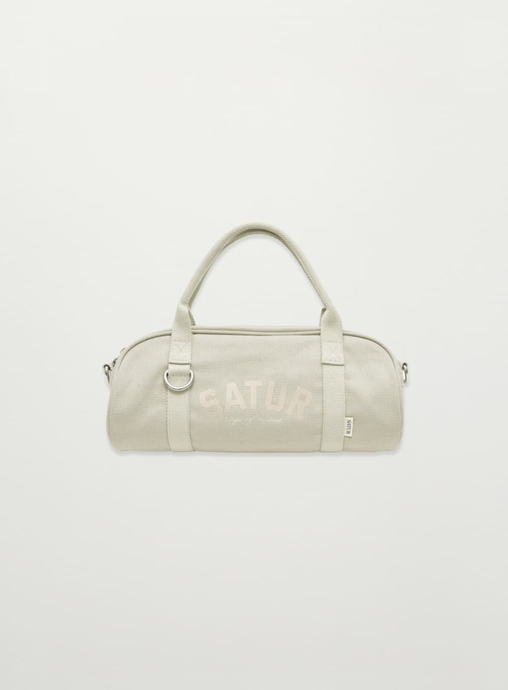 (W) Canvas Mini Duffle Bag - Light Khaki