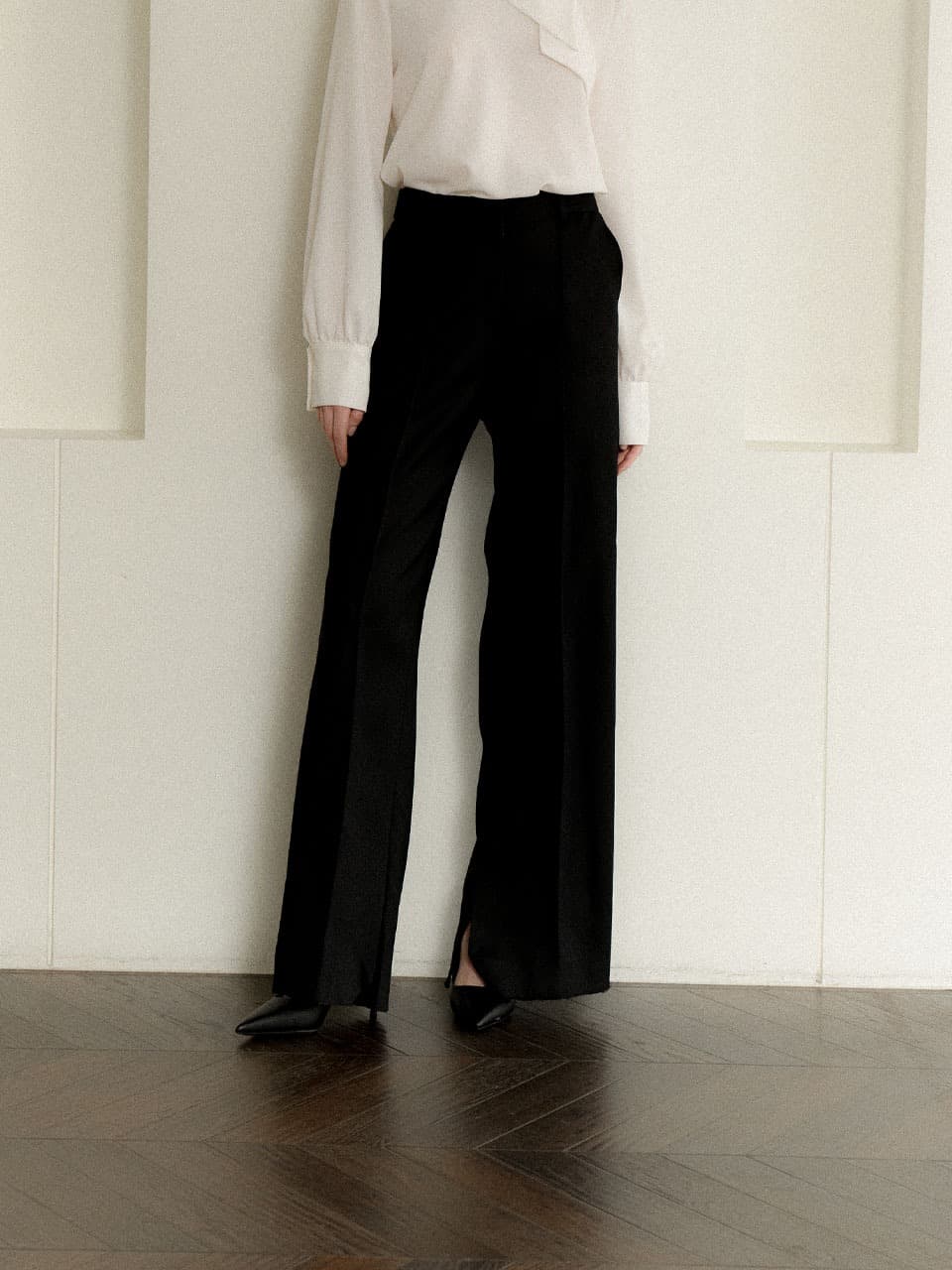 Signature Wide Slacks / Black(2color)