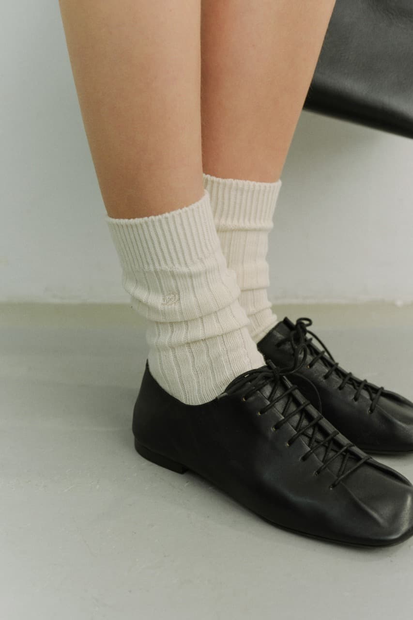 CLASSIC LOGO SOCKS IVORY_UDSS6E102WT