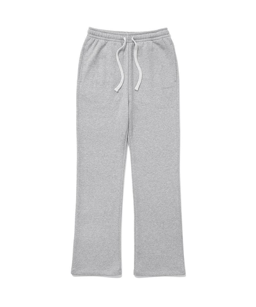 우먼 세미부츠컷 스웻 팬츠 Melange Gray