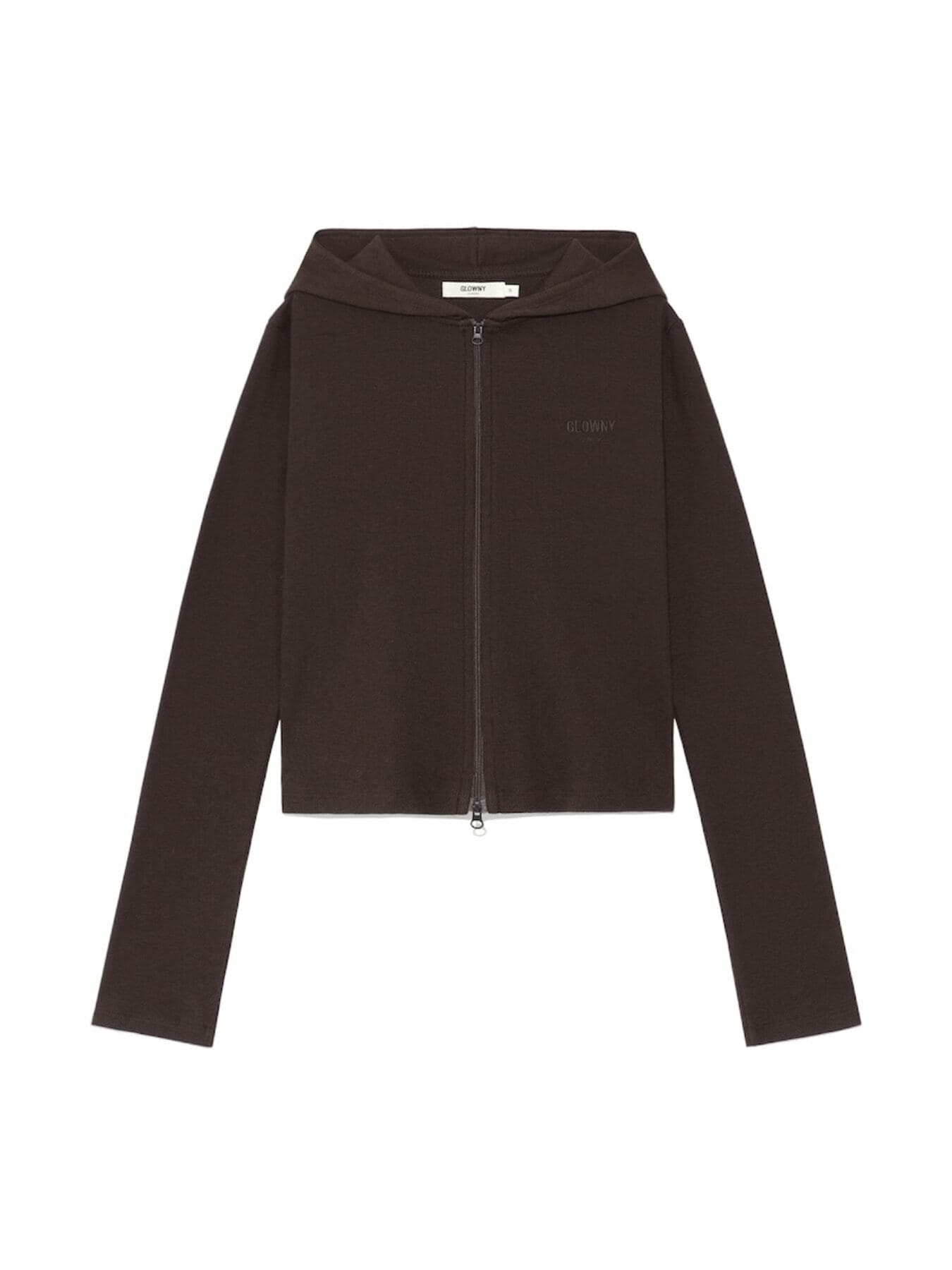 G CLASSIC ESSENTIAL RIB ZIP-UP (BROWN)