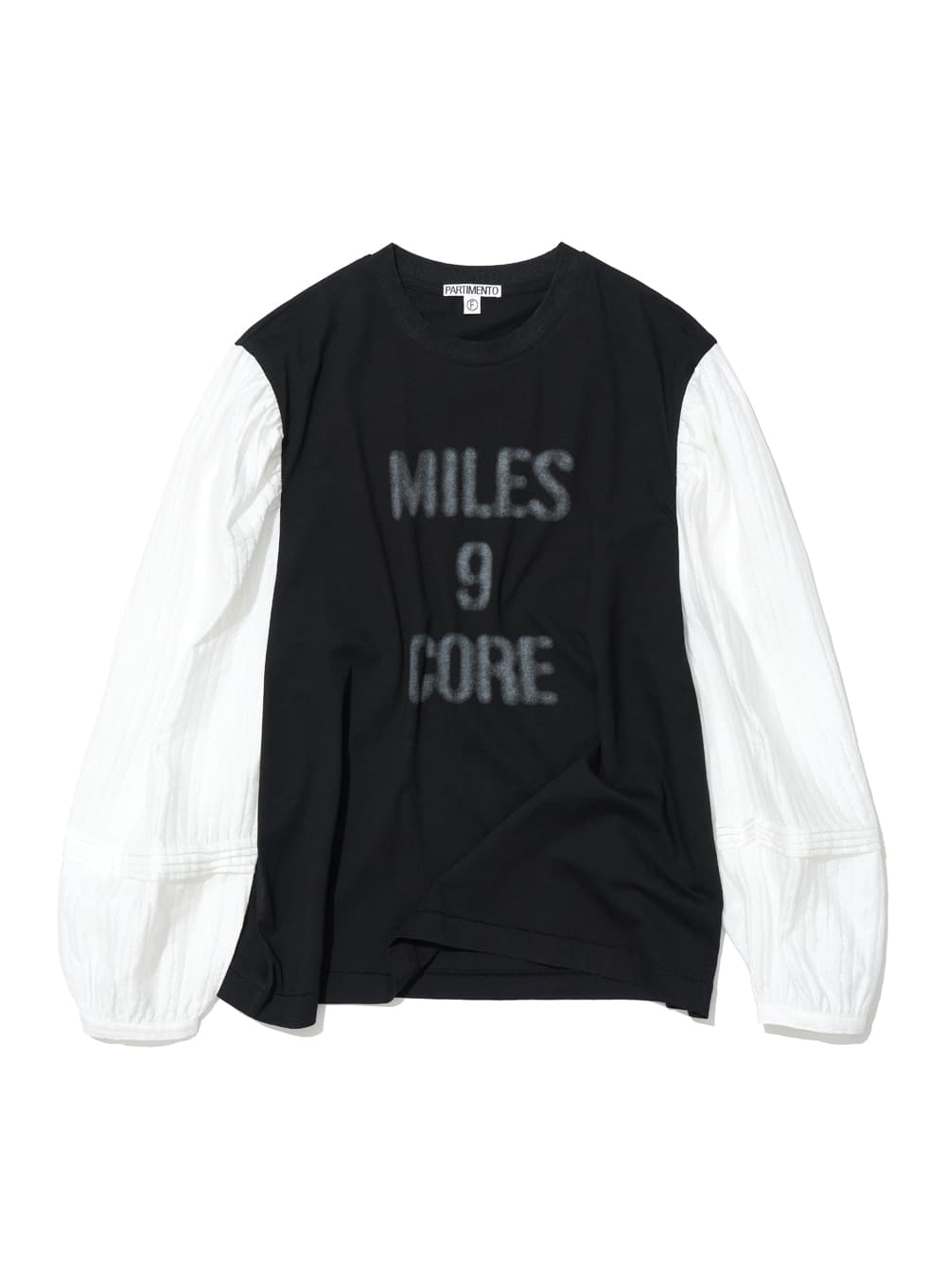 MILES 9 CORE BLOUSE LAYERED TOP_BLACK