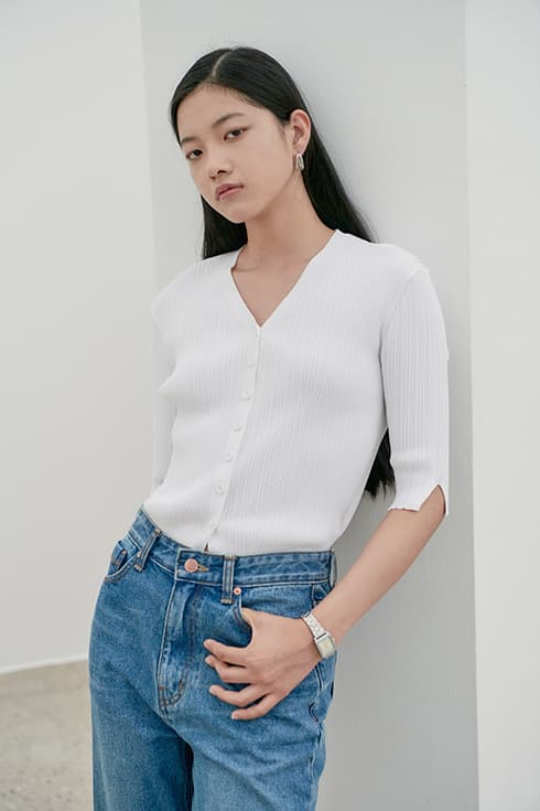 Summer half sleeve crop cardigan [3colors]