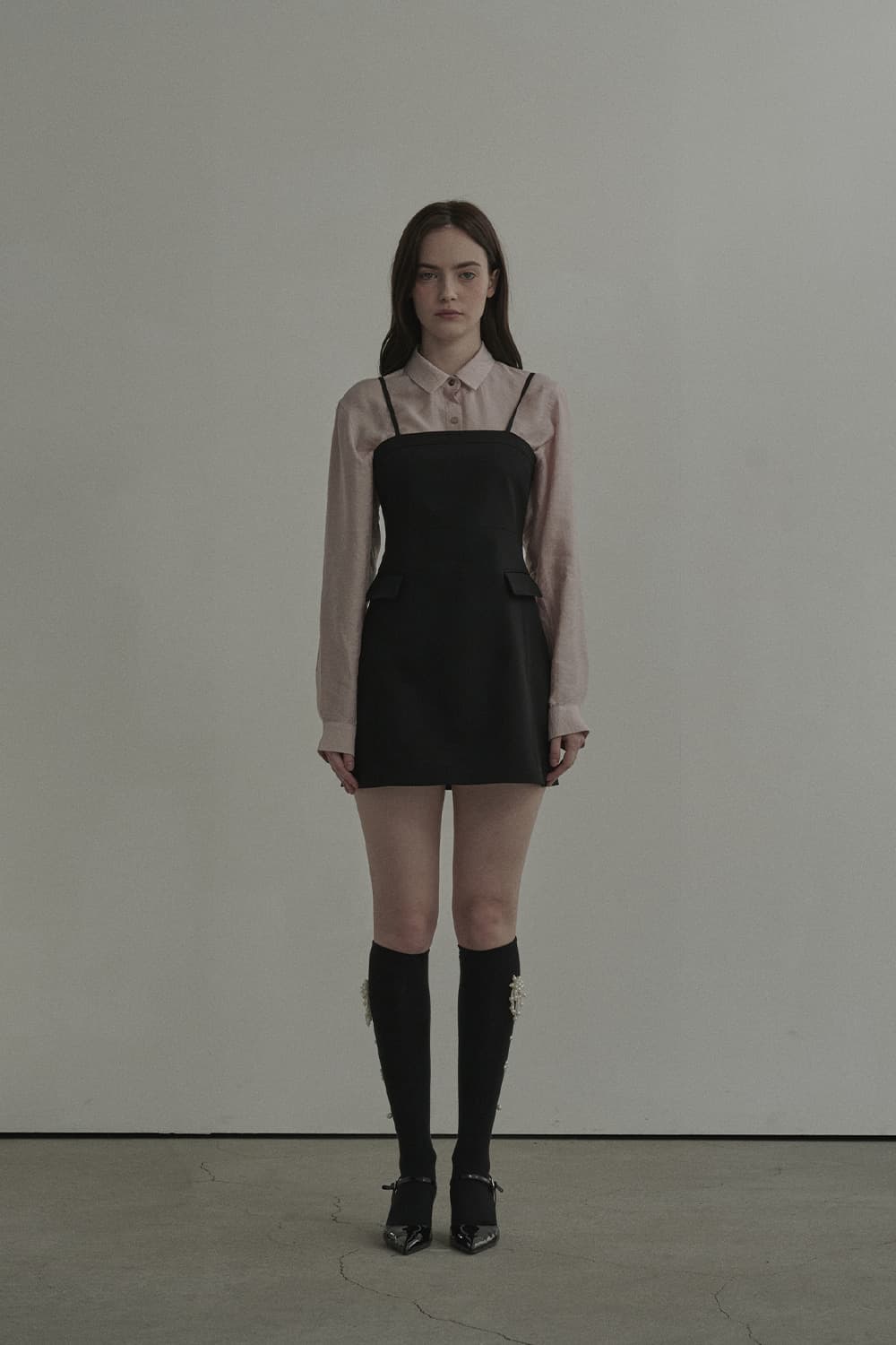 Neil Sleeveless Suit Dress - Black