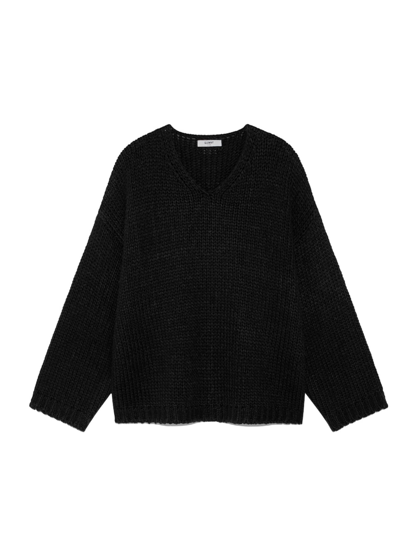 G COZY OVER KNIT TOP (BLACK)