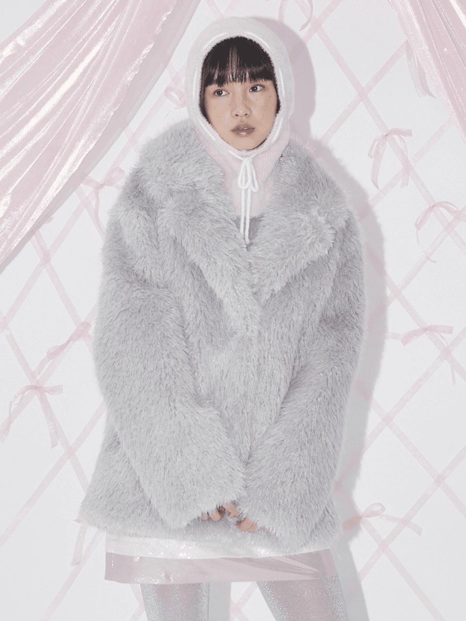 GRACE FUR JACKET (GREY)