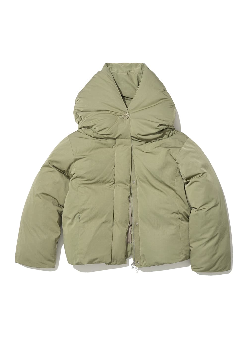 3M THINSULATE WIDE SHAWL COLLAR PARKA_LIGHT KHAKI