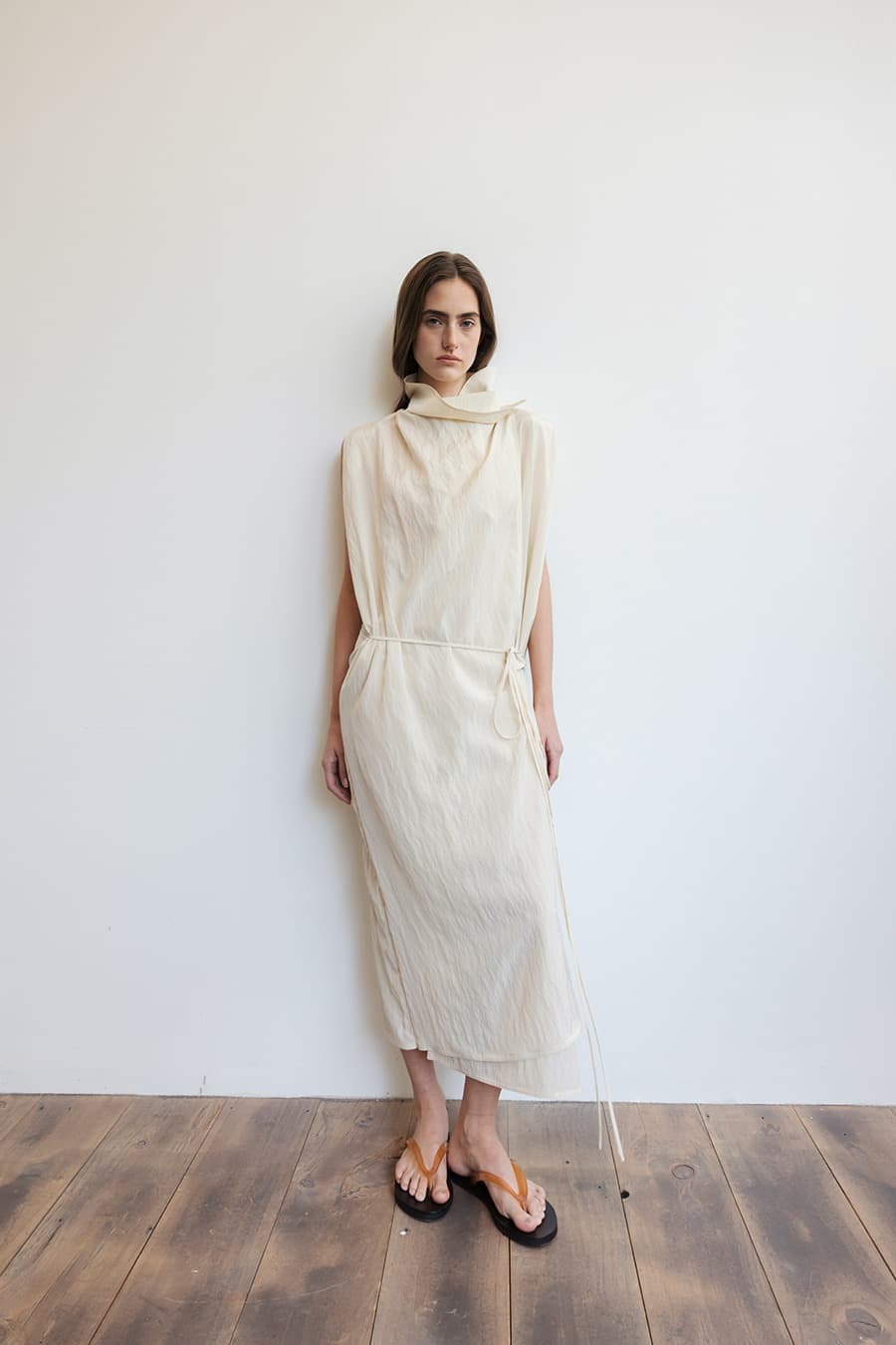 CELIA WRAP DRESS [IVORY]