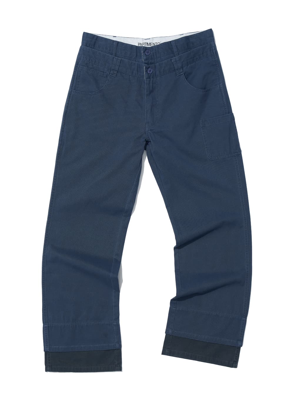 WASHED DOUBLE-LAYER PANTS_VINTAGE BLUE