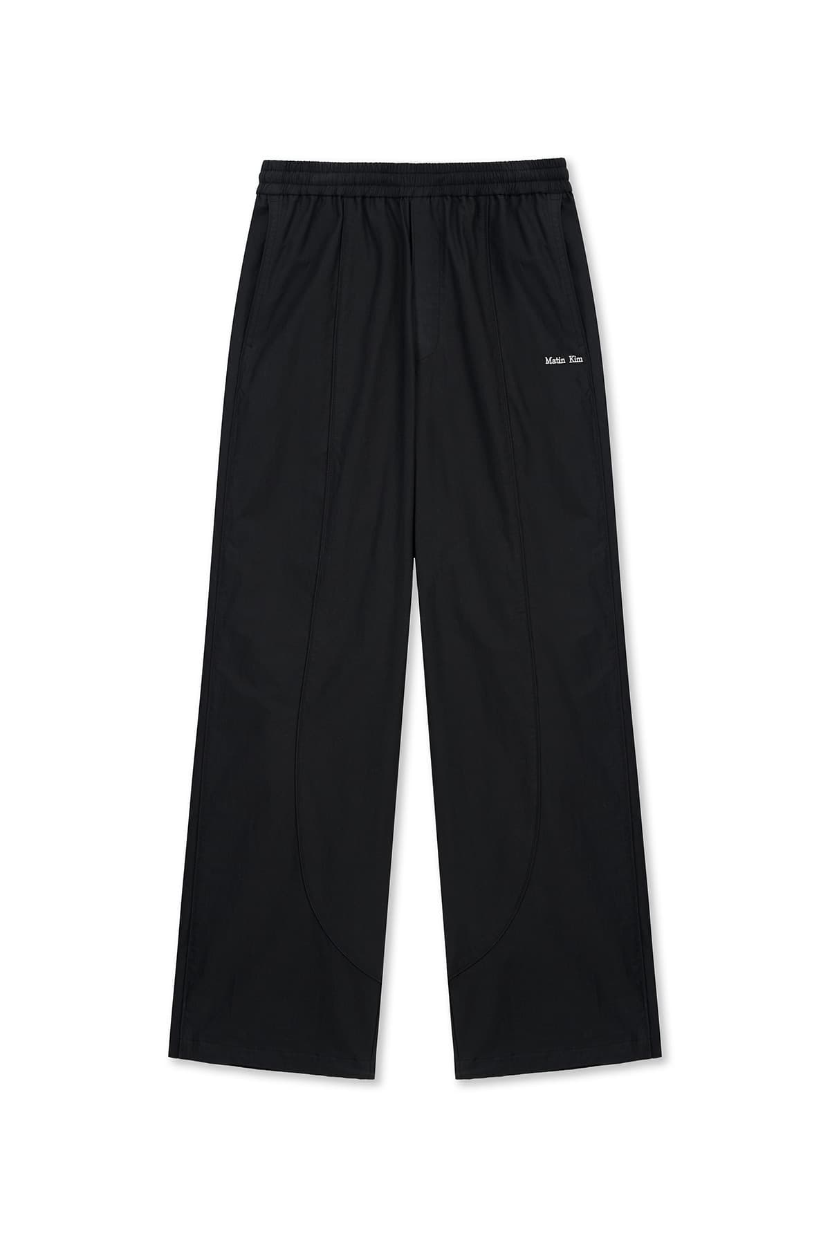 MULTI PANEL WIDE PANTS IN BLACK