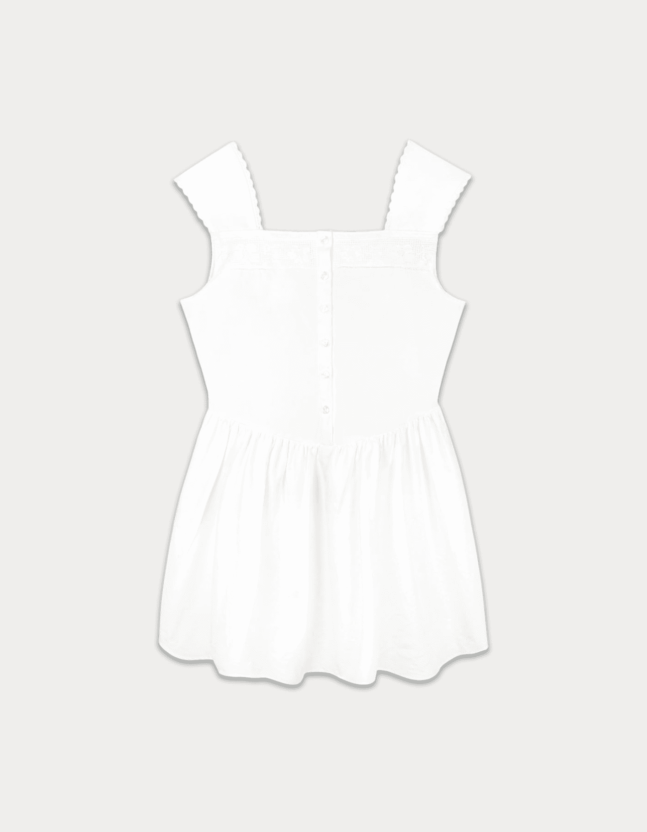 May lace mini dress - ivory