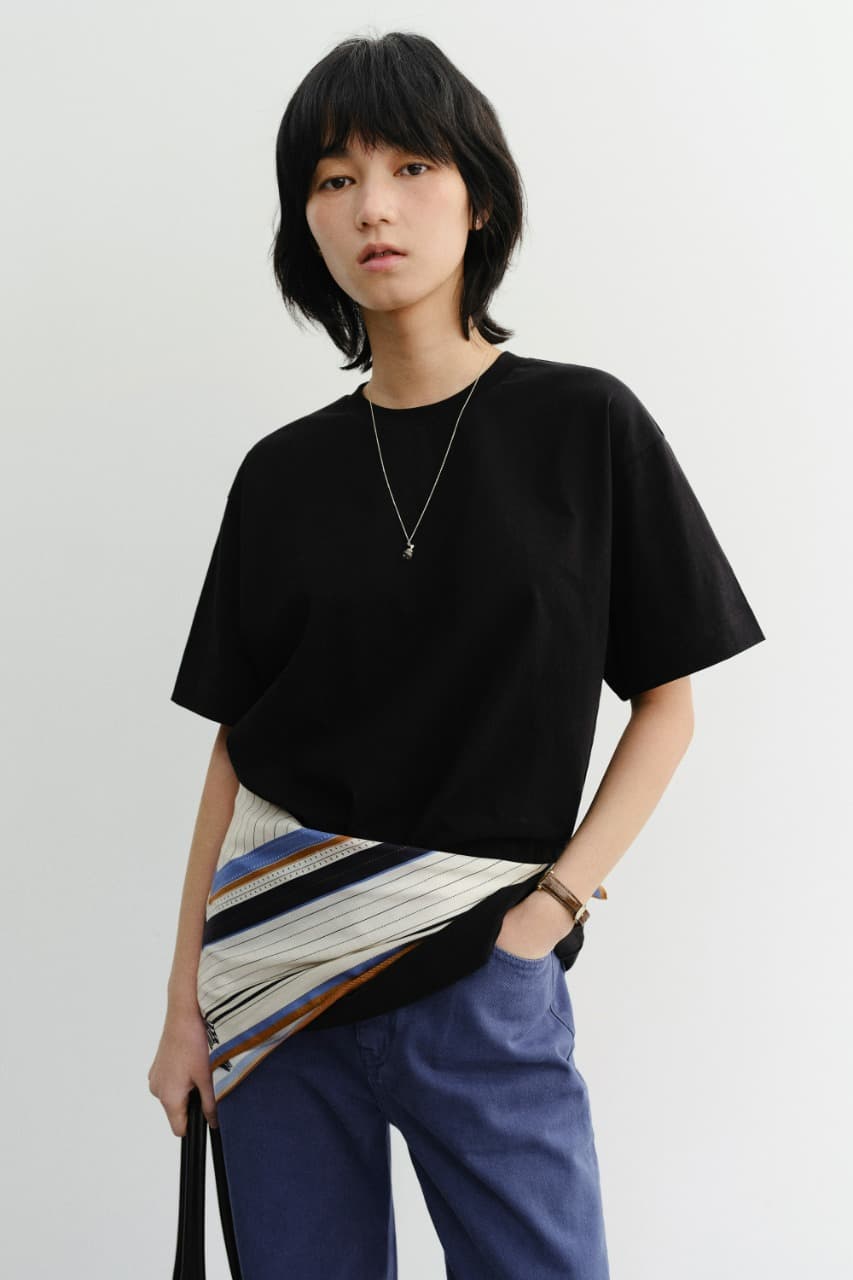UNISEX ESSENTIAL LOOSE T-SHIRT BLACK_UDTS6B125BK